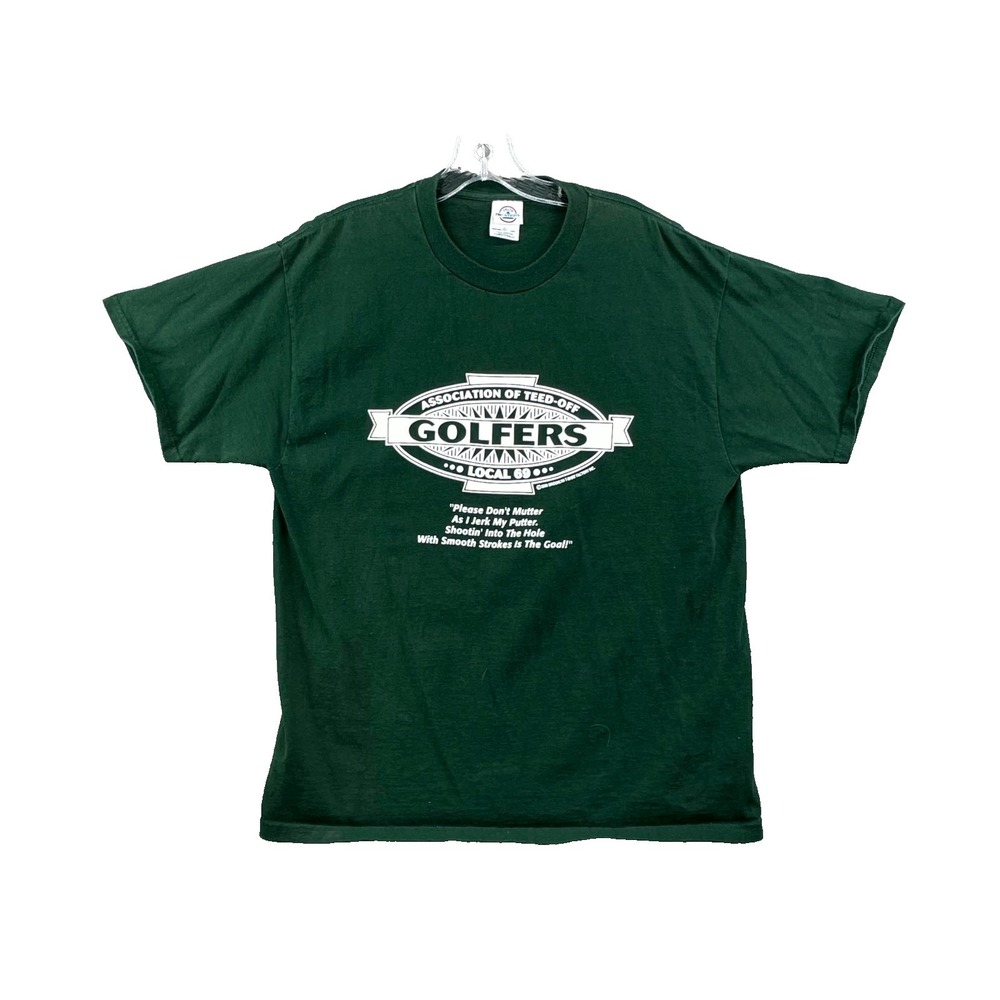 Delta Teed-Off Golfers Local 69 Golfers 2003 Brooklyn T-Shirt Mens Large Green
